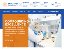 Tablet Screenshot of mcmahanpharmacy.com